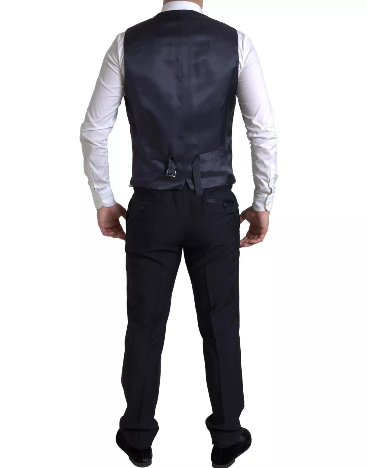 Dolce & Gabbana Black 3 Piece Single Breasted MARTINI Suit