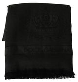 Dolce & Gabbana Green Brown Wrap Cashmere Shawl Scarf