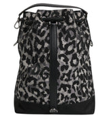 Dolce & Gabbana Multicolor Leopard Jacquard Hobo Crossbody Borse Bag