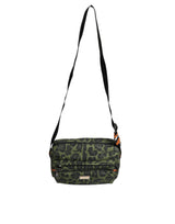 Dolce & Gabbana Green Polyester Leopard Print Shell Messenger Bag