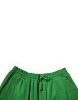 Dolce & Gabbana Green Cotton Blend Men Bermuda Shorts