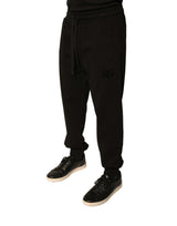 Dolce & Gabbana Black Cotton Jogger Men Sweatpants Pants