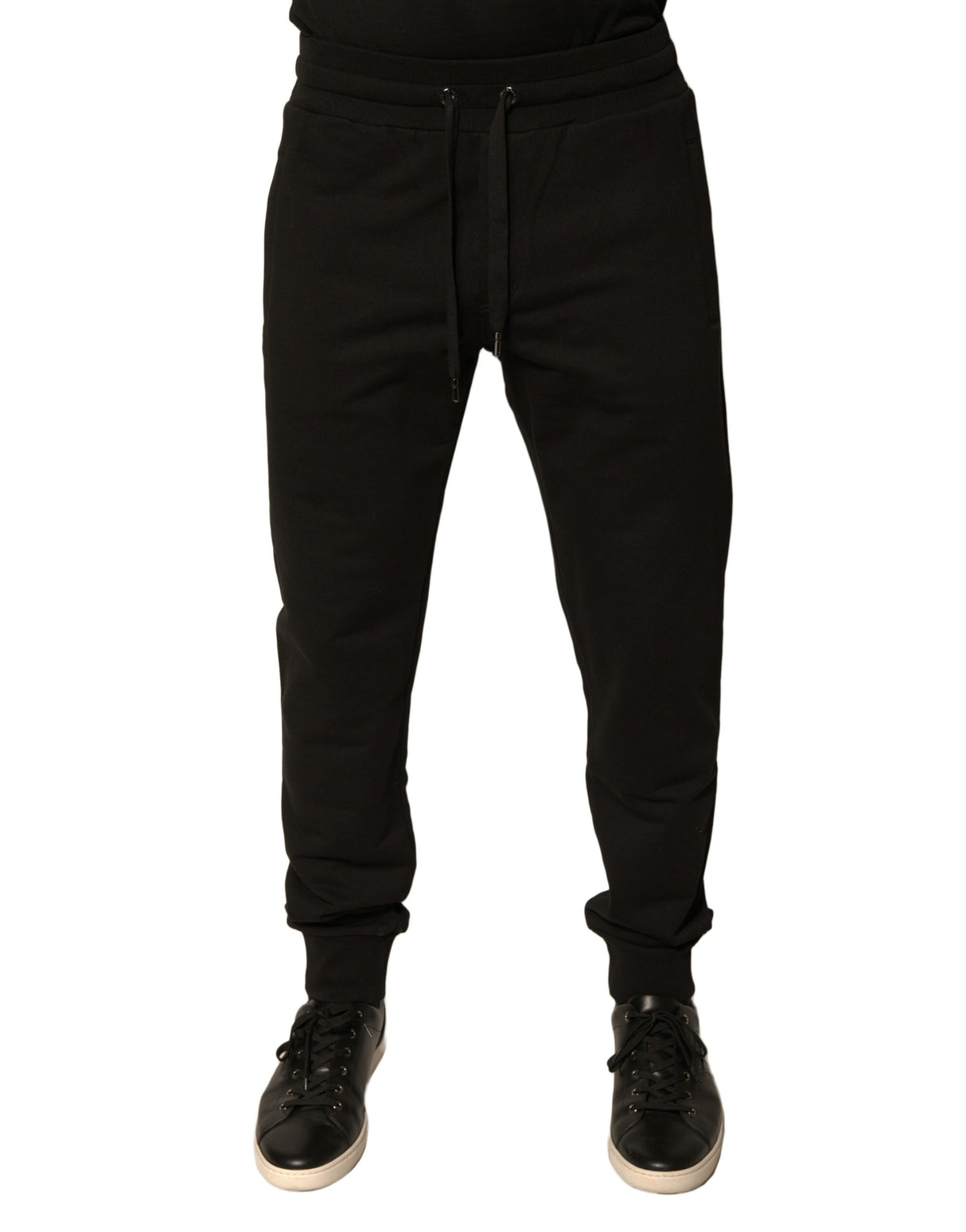 Dolce & Gabbana Black Cotton Jogger Men Sweatpants Pants