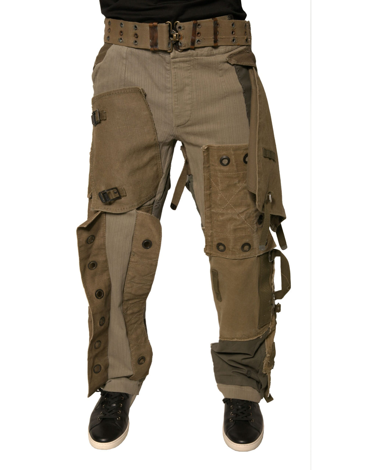 Dolce & Gabbana Multicolor Reconstructed Flight Cargo Pants