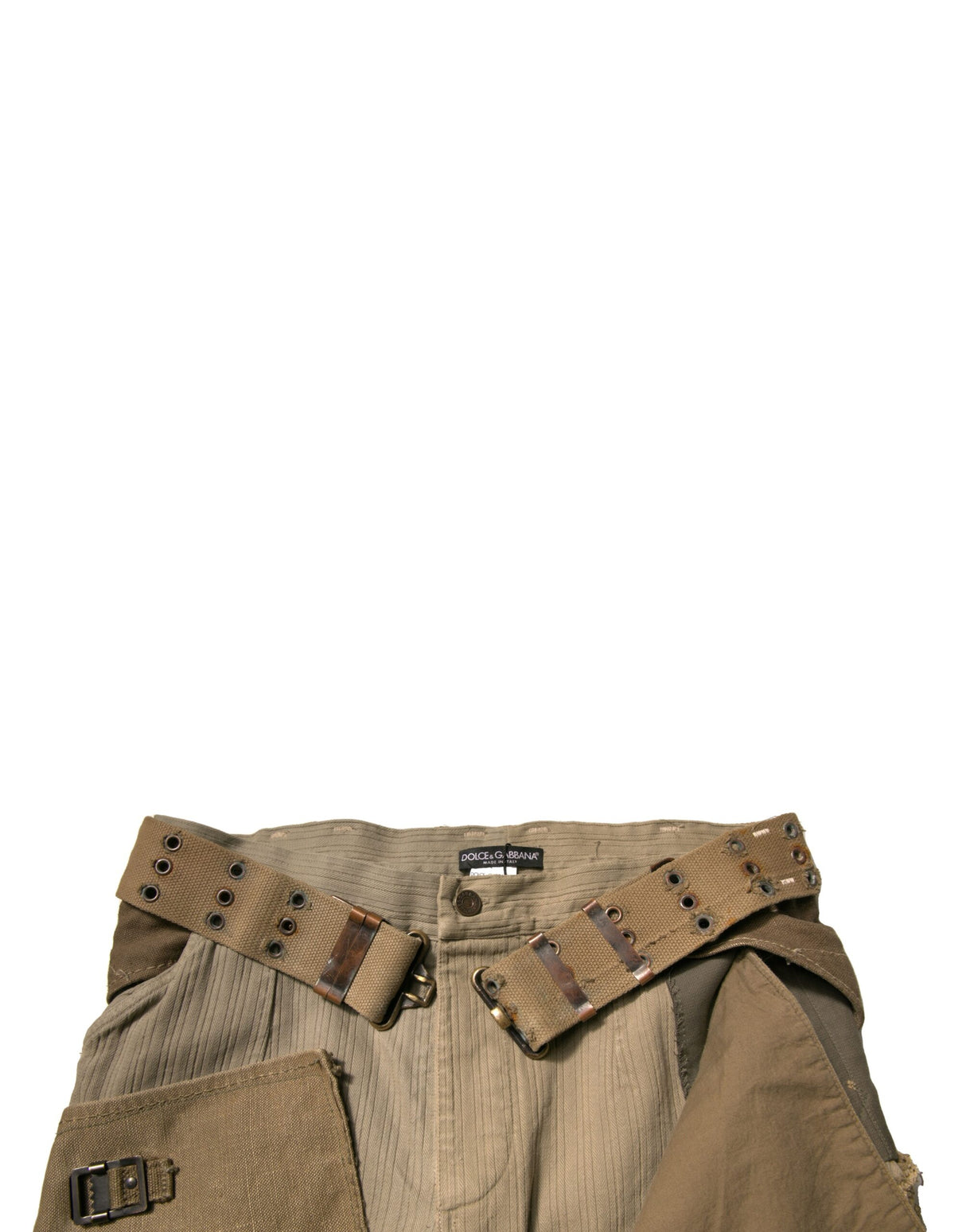 Dolce & Gabbana Multicolor Reconstructed Flight Cargo Pants