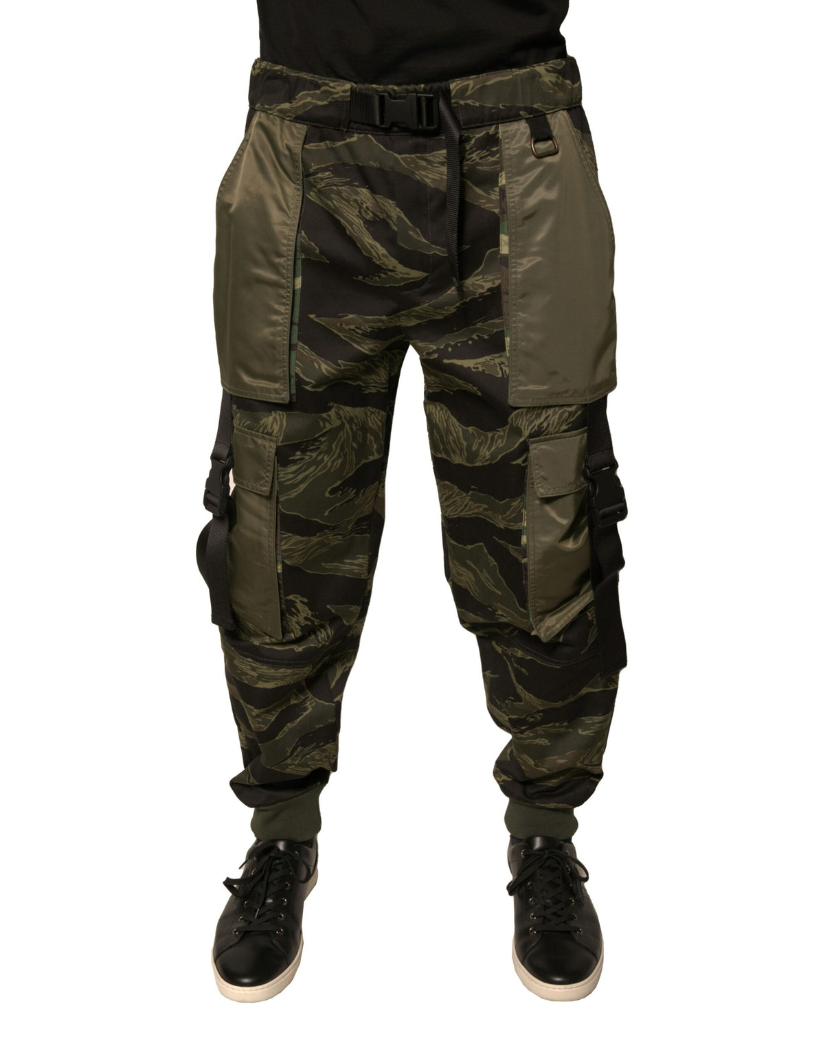 Dolce & Gabbana Green Cotton Jogger Cargo Pants