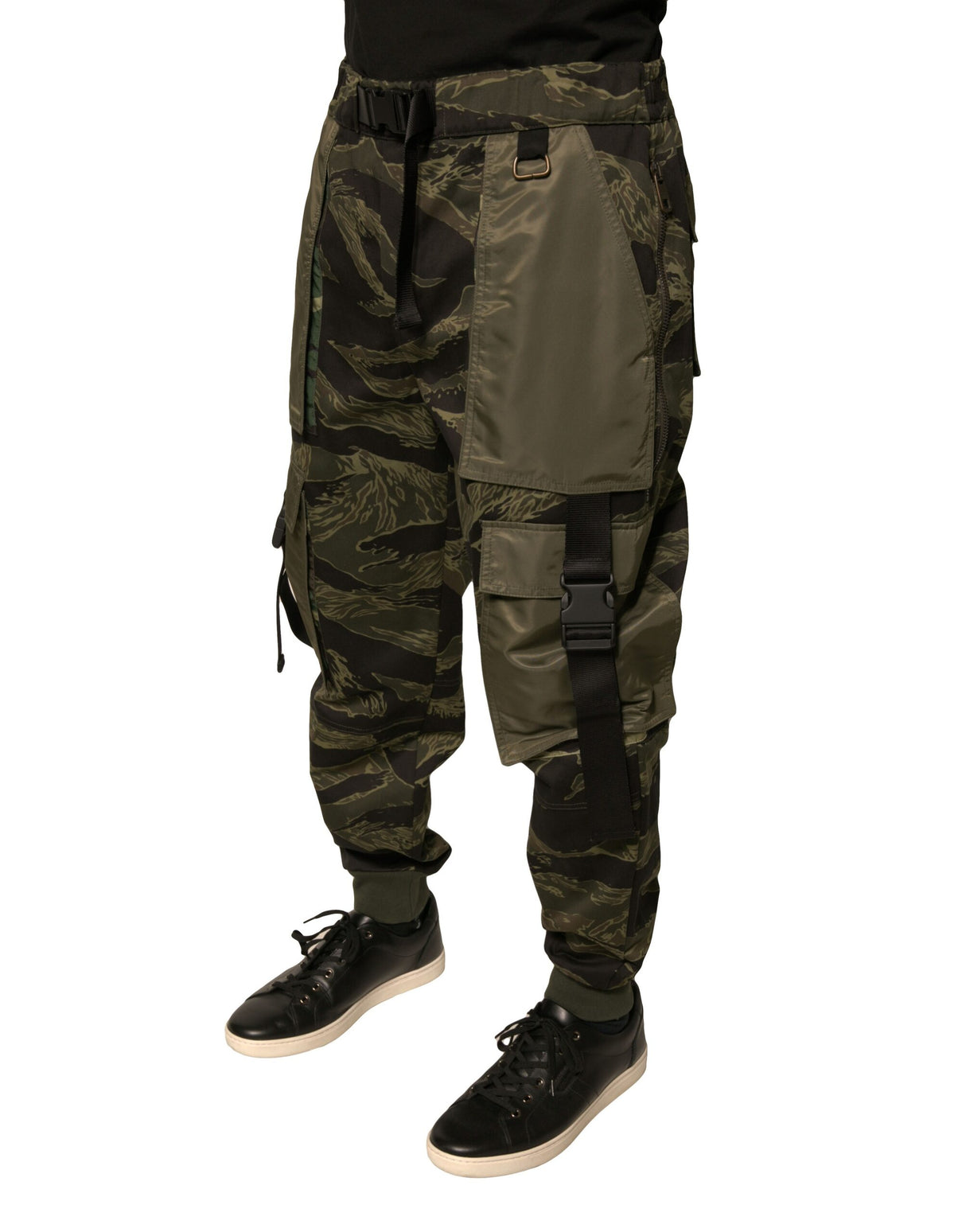 Dolce & Gabbana Green Cotton Jogger Cargo Pants