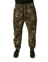 Dolce & Gabbana Multicolor Camouflage Cargo Sweatpants Pants