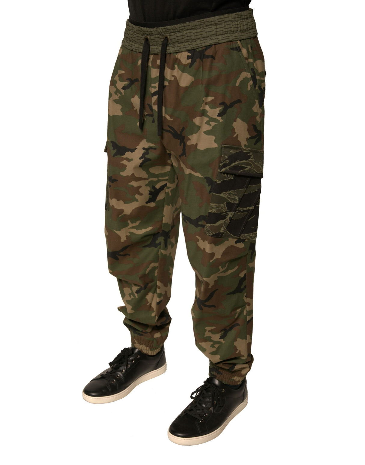 Dolce & Gabbana Multicolor Camouflage Cargo Sweatpants Pants