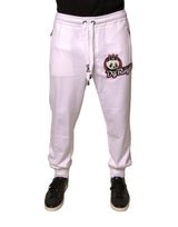 Dolce & Gabbana White DG Royals Jogger Cotton Sweatpants Pants