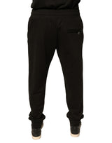 Dolce & Gabbana Black Cotton Jogger Sweatpants Pants