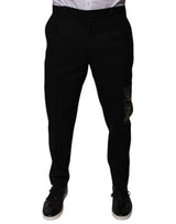 Dolce & Gabbana Black Cotton Men Cargo Casual Pants