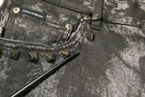 Dolce & Gabbana Gray Embellished Cotton Skinny Denim Jeans