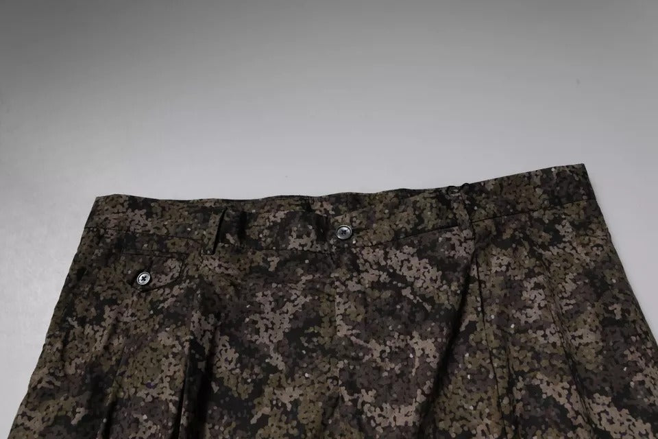 Dolce & Gabbana Multicolor Camouflage Men Dress Pants