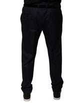 Dolce & Gabbana Dark Blue Tapered Formal Dress Pants