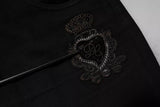 Dolce & Gabbana Black DG Crown Logo Cotton Skinny Denim Jeans