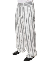 Dolce & Gabbana White Straight Formal Dress Pants