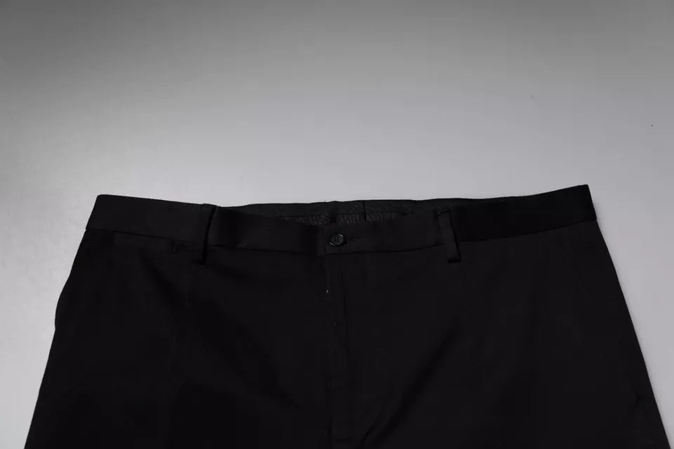 Dolce & Gabbana Black Tapered Formal Dress Pants