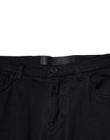 Dolce & Gabbana Black Cotton Stretch Skinny Men Denim Jeans