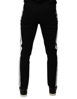 Dolce & Gabbana Black Crown White Lining Skinny Denim Jeans