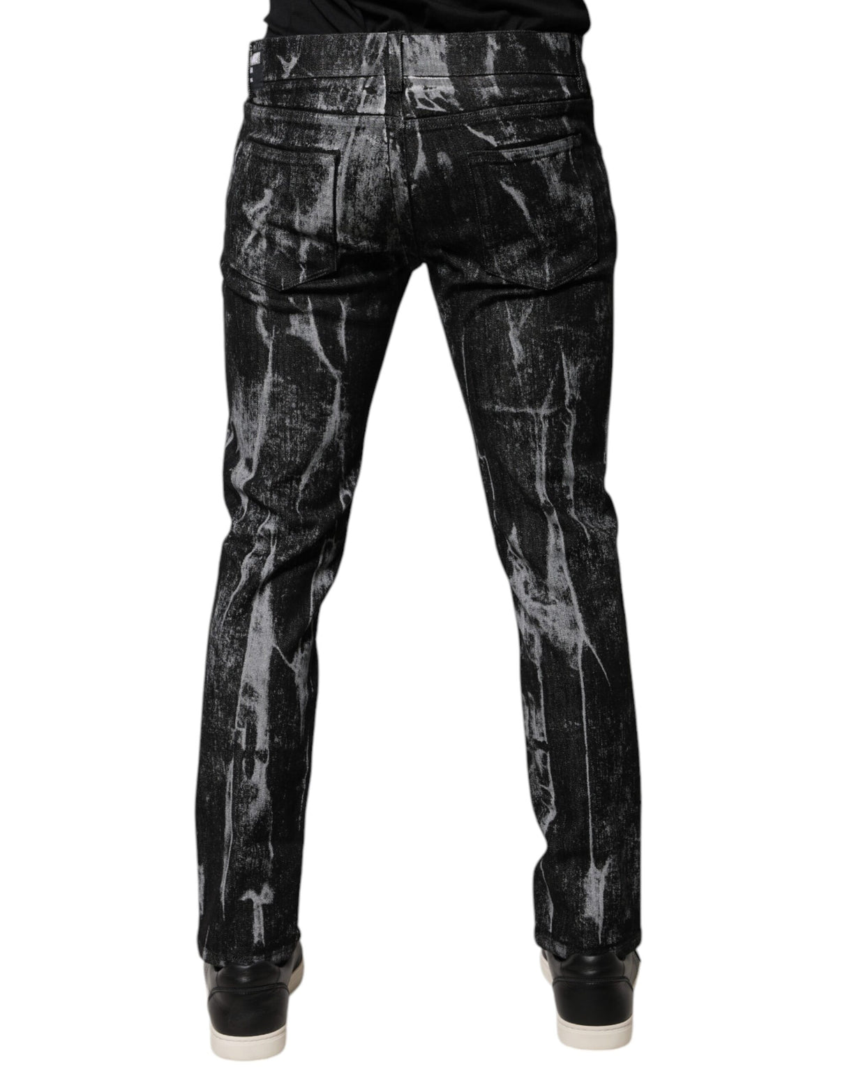 Dolce & Gabbana Multicolor Cotton Tie Dye Skinny Denim Jeans