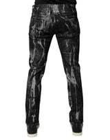 Dolce & Gabbana Multicolor Cotton Tie Dye Skinny Denim Jeans