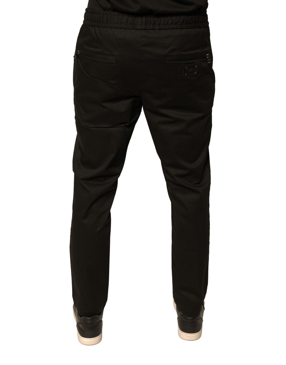 Dolce & Gabbana Black Cotton Jogger Jogging Pants