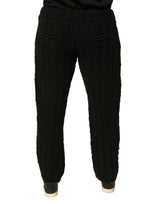 Dolce & Gabbana Black Wool Knitted Skinny Pants