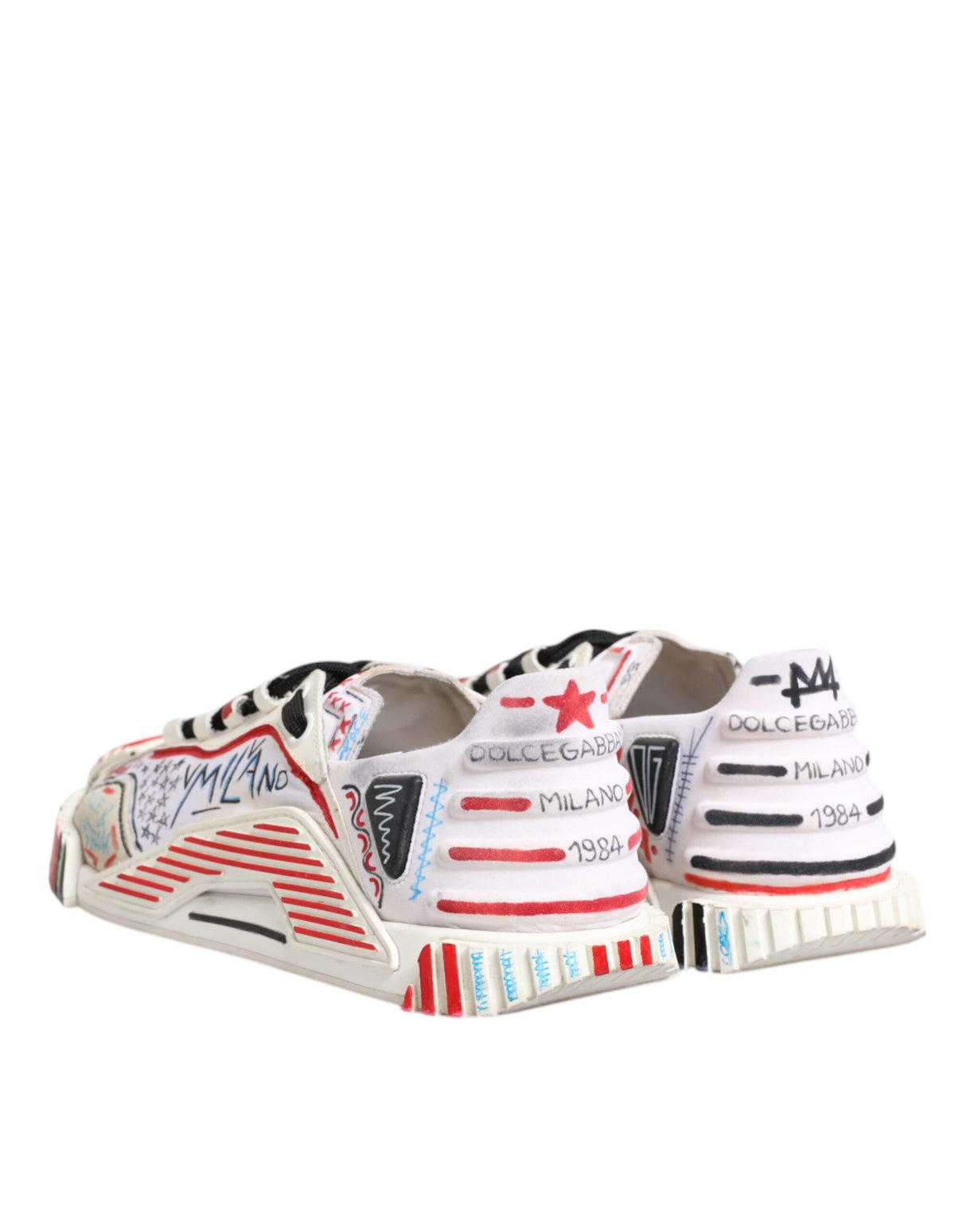 Dolce & Gabbana Multicolor Suede Fabric NS1 Sneakers Shoes