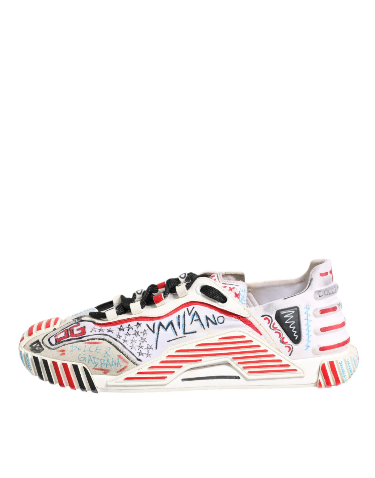 Dolce & Gabbana Multicolor Suede Fabric NS1 Sneakers Shoes