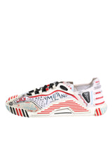 Dolce & Gabbana Multicolor Suede Fabric NS1 Sneakers Shoes