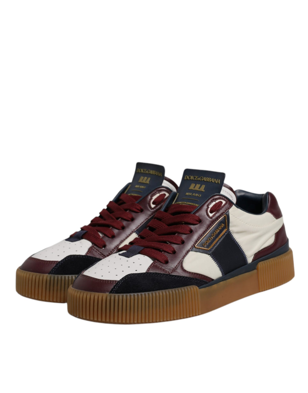 Dolce & Gabbana Multicolor Leather DNA Sneakers Shoes