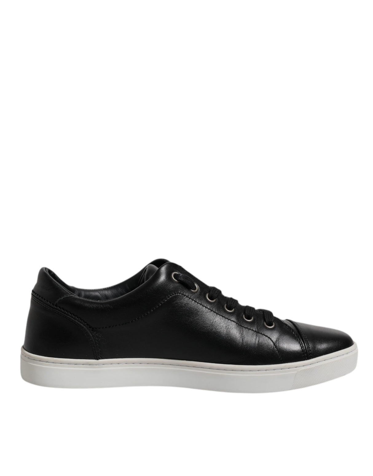 Dolce & Gabbana Black London Nappa Leather Men Sneakers Shoes