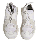 Dolce & Gabbana White Mesh Sorrento Trekking Sneakers Shoes