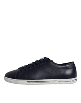 Dolce & Gabbana Black Low Top Men Saint Tropez Sneakers Shoes