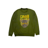 Cavalli Class Green Polyester Men Sweater