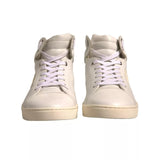 Dolce & Gabbana White London Logo High Top Sneakers Shoes