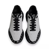 Dolce & Gabbana Black White Logo Monogram Daymaster Sneakers Shoes