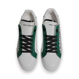 Dolce & Gabbana White Green Leather Crown Milano Sneakers Shoes