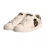 Dolce & Gabbana White Crown Patch Portofino Sneakers Shoes