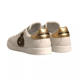 Dolce & Gabbana White Crown Patch Portofino Sneakers Shoes