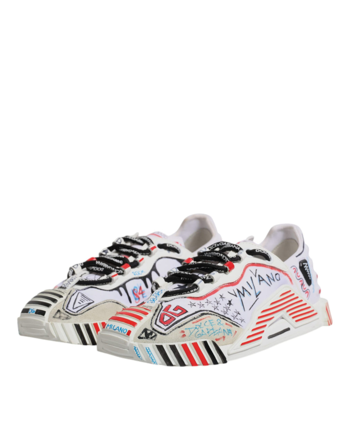 Dolce & Gabbana Multicolor Suede Fabric NS1 Sneakers Shoes