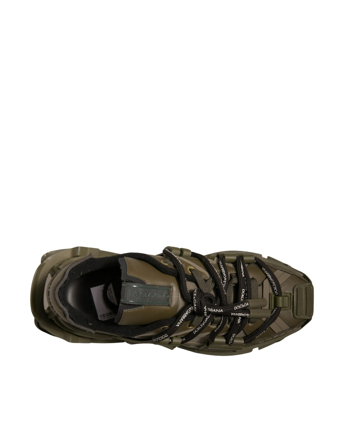 Dolce & Gabbana Military Green Space Low Top Sneakers Shoes