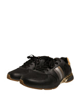 Dolce & Gabbana Black Gold Logo Casual Men Sneakers Shoes