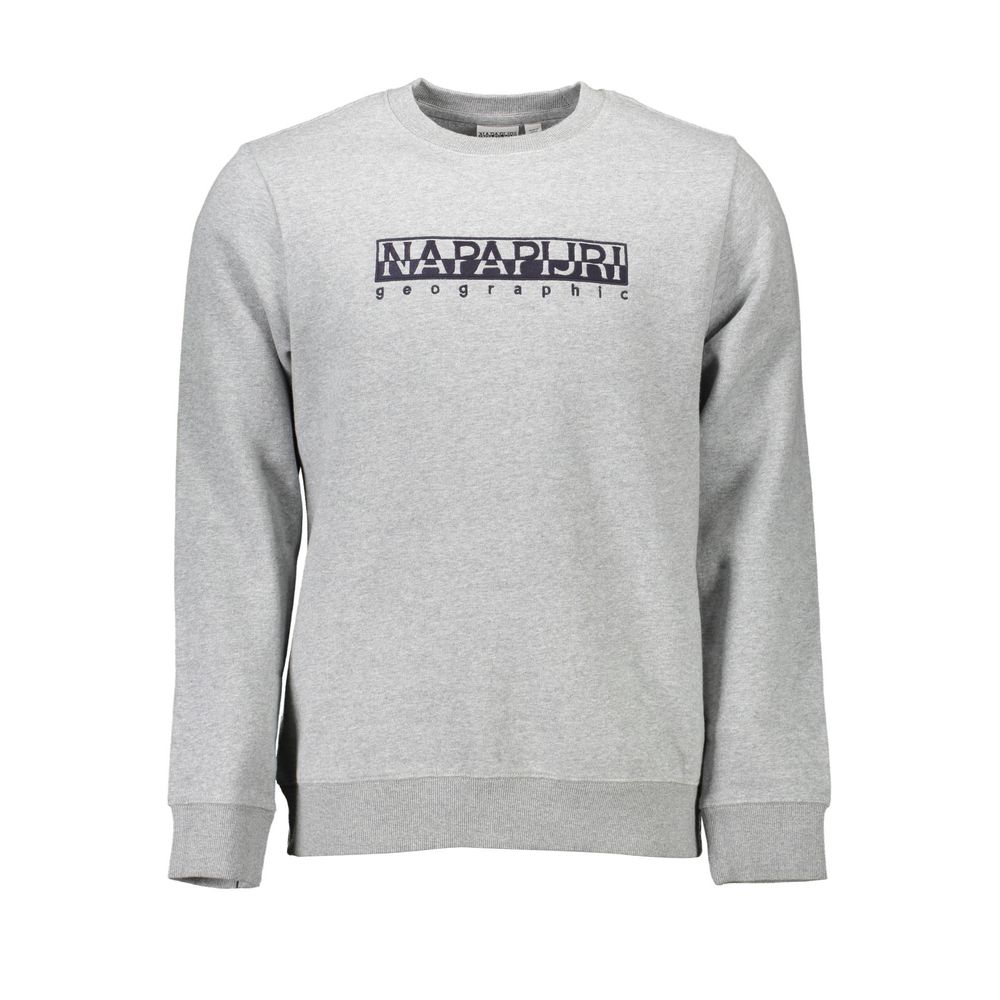 Napapijri Gray Cotton Men Sweater