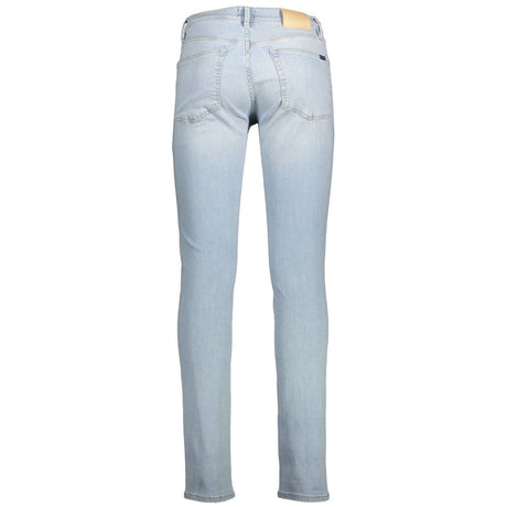 Gant Light Blue Cotton Men Jeans