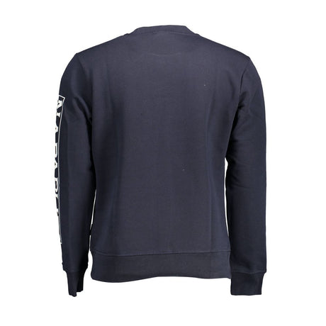 Napapijri Blue Cotton Men Sweater