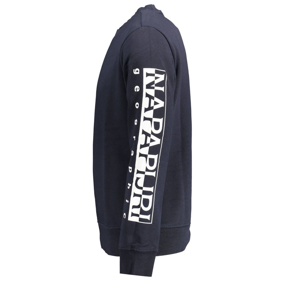 Napapijri Blue Cotton Men Sweater