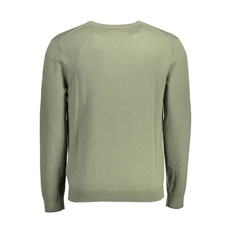 Napapijri Green Wool Men Sweater