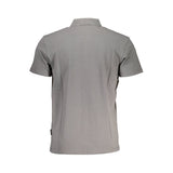 Napapijri Gray Cotton Men Polo Shirt